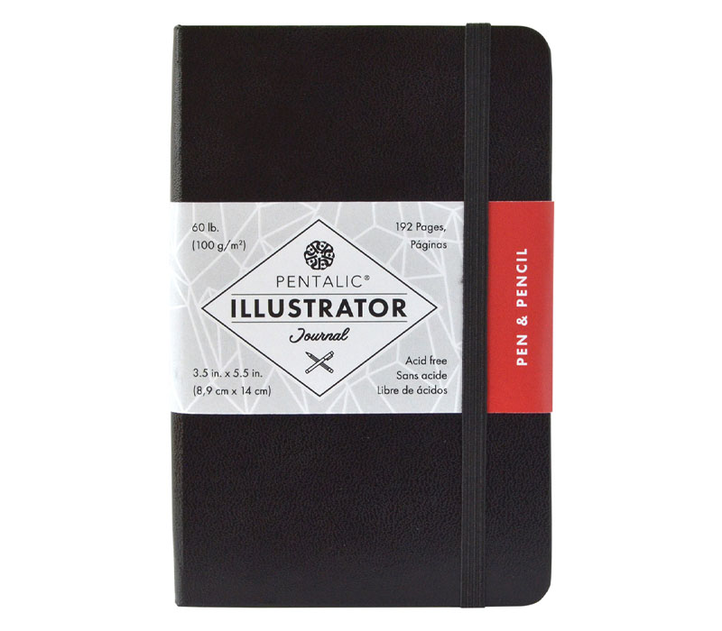 Illustration Sketch Book Black - 5.5-inch x 3.5-inch