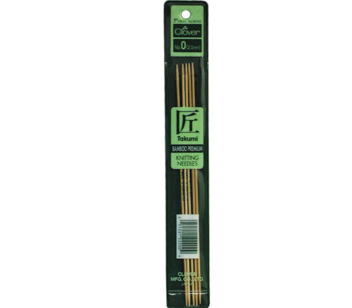 Clover - Bamboo Knitting Needle Double Point 5 Piece 7-inch 0