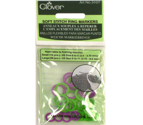 Clover - Soft Stitch Ring Markers 30 Piece