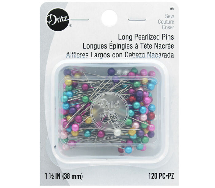 Dritz - Pins Long Pearlized Pins Size 24 120 Piece