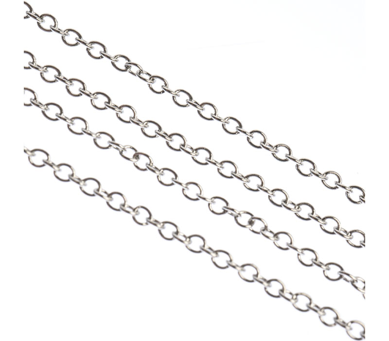 Stainless Steel Rolo Chain 1m With 1.5-inch x 1.2mm Links