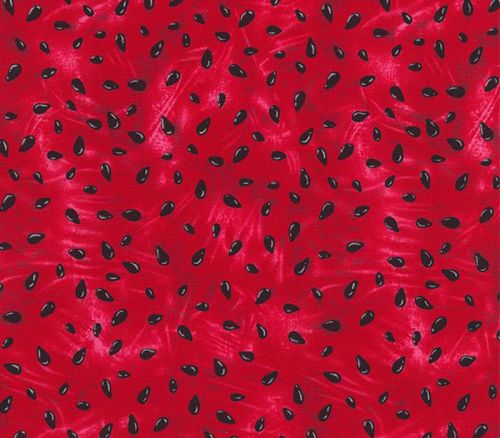 Fabric - Watermelon Seed Red