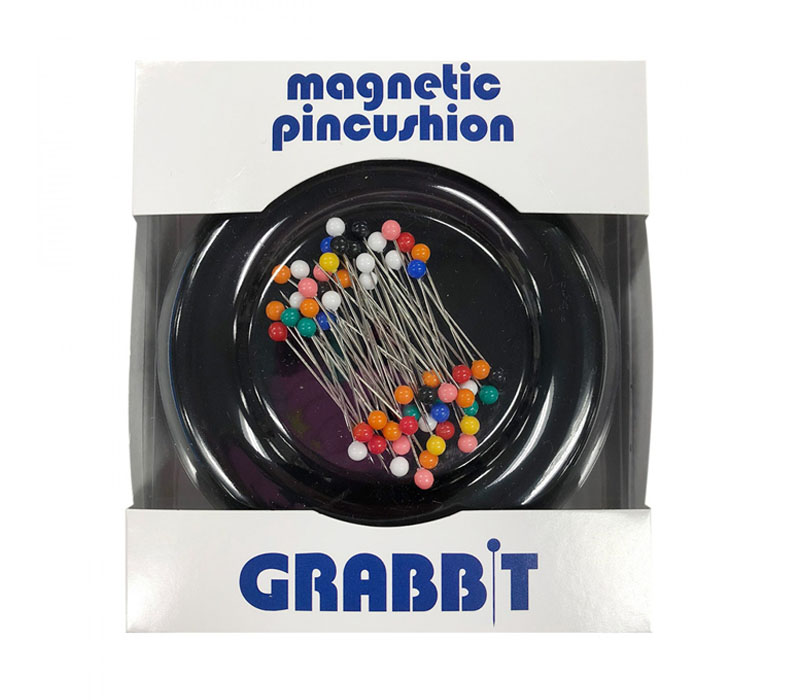 Grabbit Magnetic Pincushion in Black.